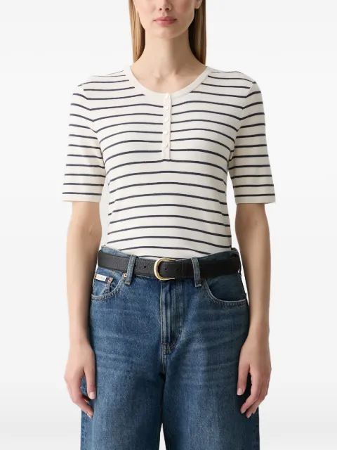 Mos Mosh MMAliz Caliz striped button-up top Neutrals 179080