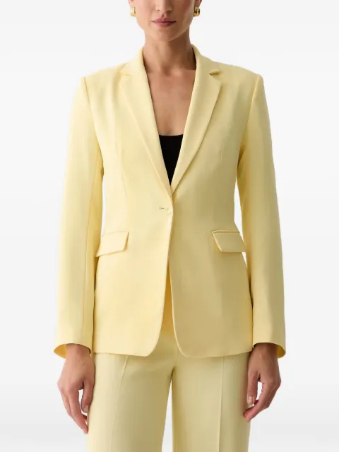 Morgan single-breasted notched-lapels jacket Yellow 261VESTOF