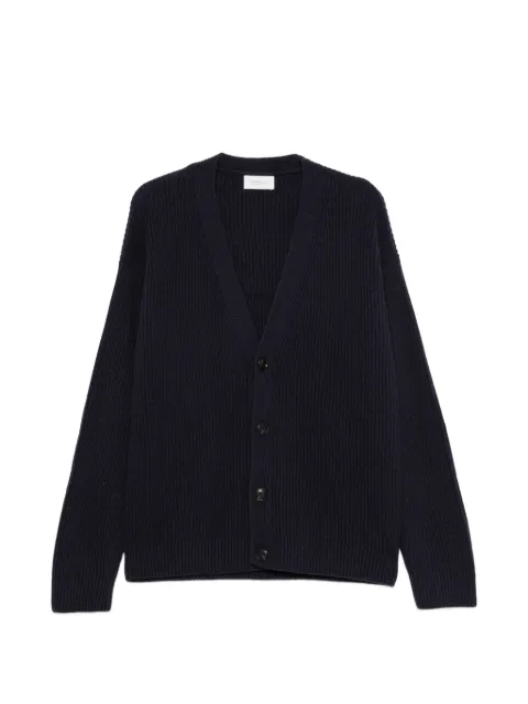 Diana Studio ribbed-knit V-neck cardigan Blue DW26M070036