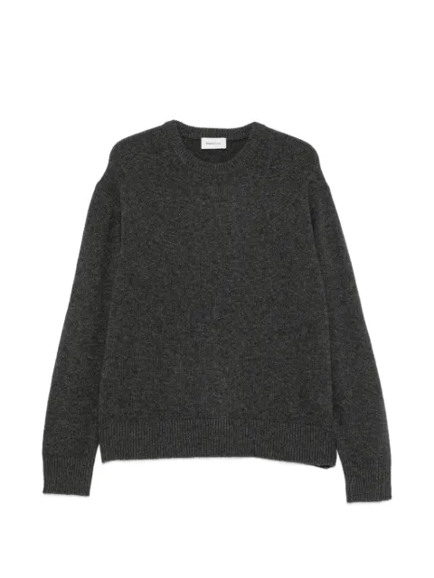 Diana Studio ribbed-trim crew-neck sweater Grey FW27SIN83