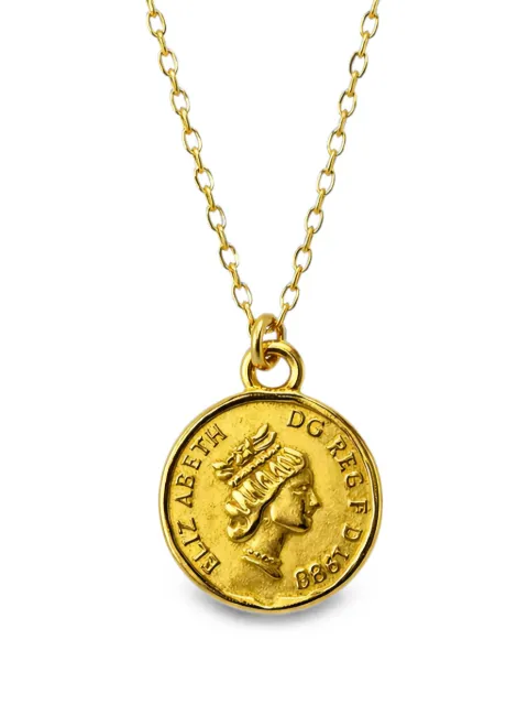 Velora Vie Sovereign coin-pendant necklace Gold 86197