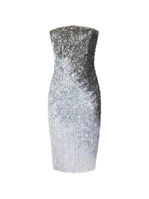 Elisabetta Franchi dress in metallic tulle fabric Neutrals AB02067E2