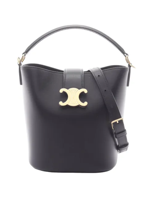 Celine Pre-Owned 2010-2026 Small Smooth Calfskin Louise Bucket Bag satchel Black W95WFKLXTCTOKTZM