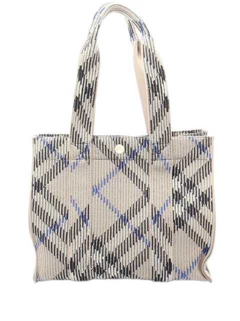 Burberry Pre-Owned 2023-2026 Wool tote bag Grey V50J8DUVVCP31QZP