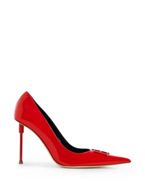 Elisabetta Franchi patent-leather pumps Red SA34L66E2