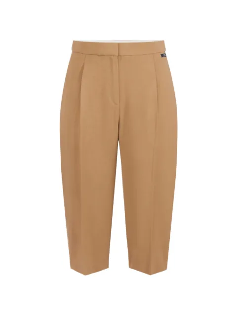 Elisabetta Franchi flowing gabardine trousers Neutrals PA20867E2
