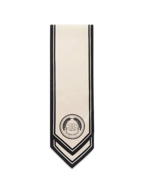 Elisabetta Franchi silk foulard scarf Neutrals FO04F66E2