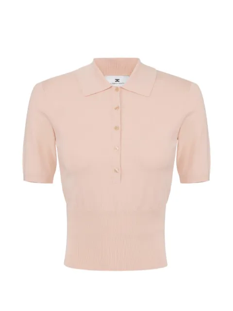 Elisabetta Franchi knit polo shirt Neutrals MK50S67E2