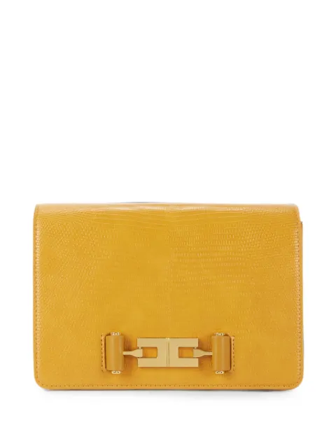 Elisabetta Franchi shoulder bag with groumette chain Yellow BS09A66E2
