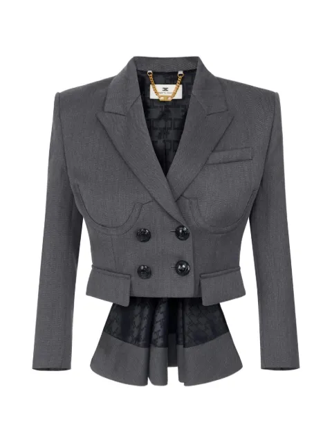 Elisabetta Franchi cool wool jacket Grey GI25466E2