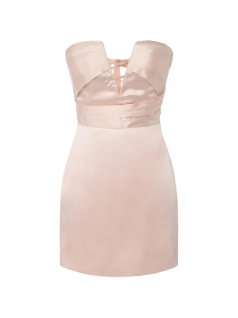 Elisabetta Franchi mini dress in gazar fabric Pink AB02767E2