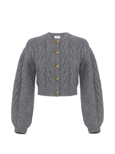 Elisabetta Franchi cardigan in knit fabric Grey MK44T67E2