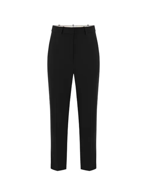 Elisabetta Franchi lightweight crêpe-fabric trousers Black PA20966E2