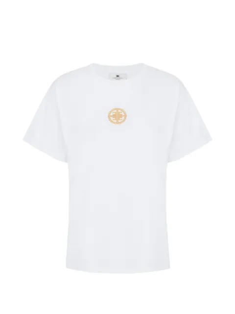Elisabetta Franchi logo-plaque T-shirt White MA00866E2