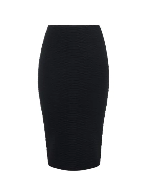 Elisabetta Franchi snake-pattern knit skirt Black GK10S67E2