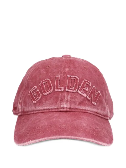 Golden Goose Journey logo-patch cotton baseball cap Red GUP02837P002564