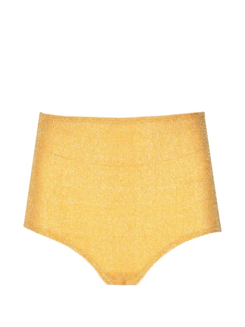 Laura Urbinati glitter-effect high-waist bikini bottom Gold I7S01LX