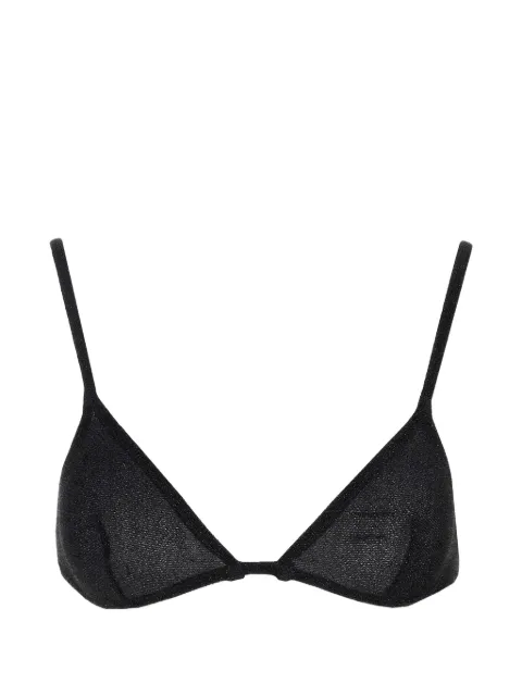 Laura Urbinati glitter-effect triangle bra Black I7R06LX
