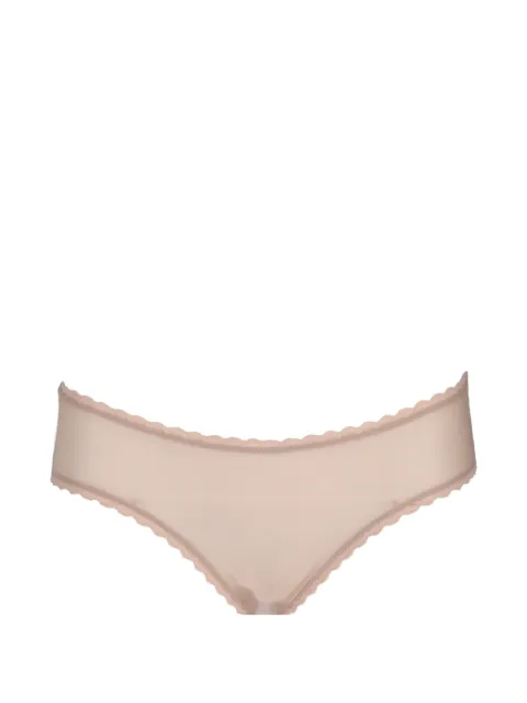 Laura Urbinati tulle scalloped lingerie set Neutrals I2S03RZ