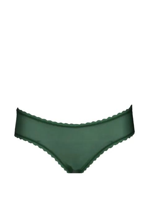 Laura Urbinati scalloped-trim briefs Green I2S03RZ