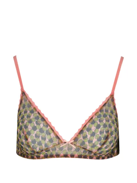 Laura Urbinati polka-dot tulle bra Pink I5R06RC