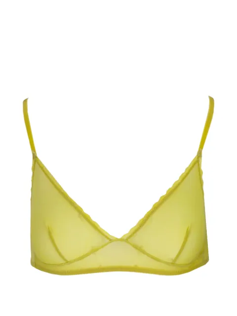 Laura Urbinati tulle scalloped-edge bra Green I2R05RZ