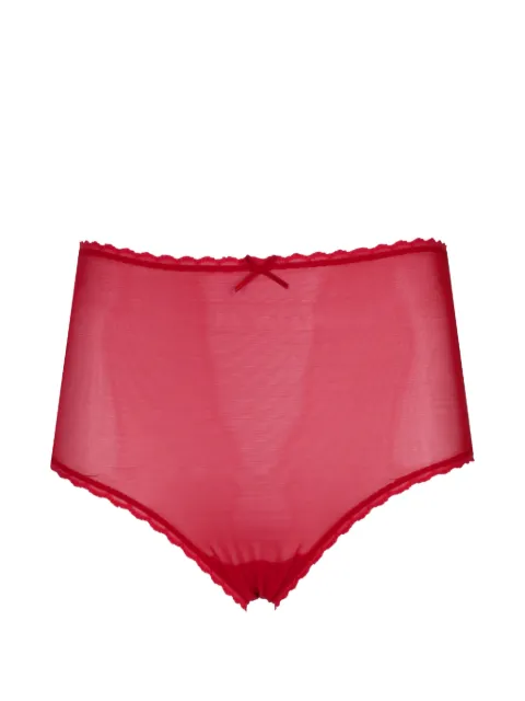 Laura Urbinati bow-detail tulle briefs Red I6S01RZ