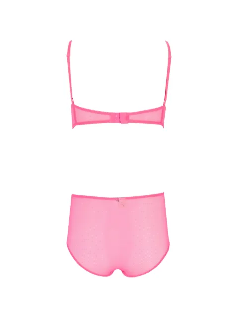 Laura Urbinati bow-detail mesh briefs Pink E7S01PR