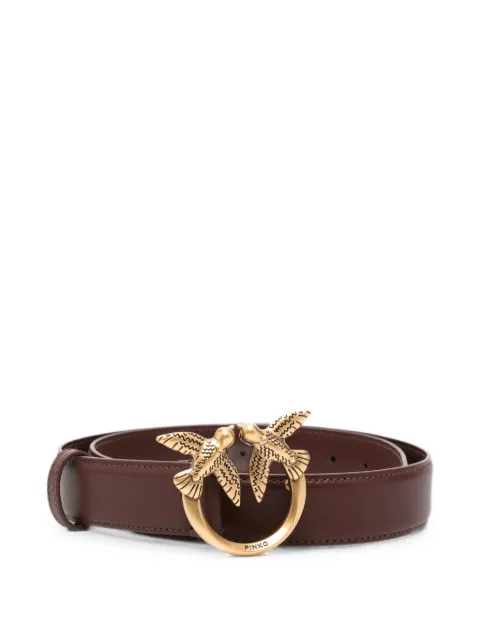 PINKO Love Birds leather belt Brown 100125A0F1