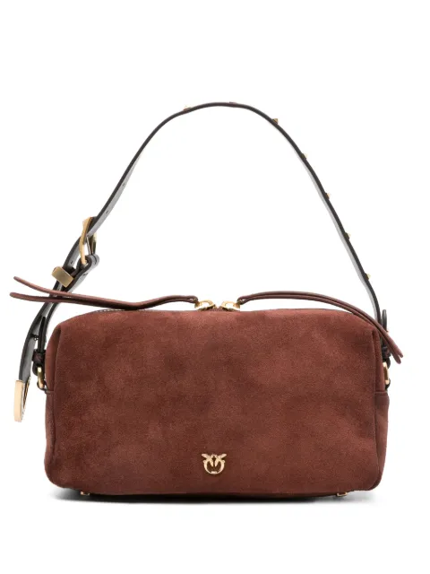 PINKO studded leather-strap shoulder bag Brown 106761A3DB