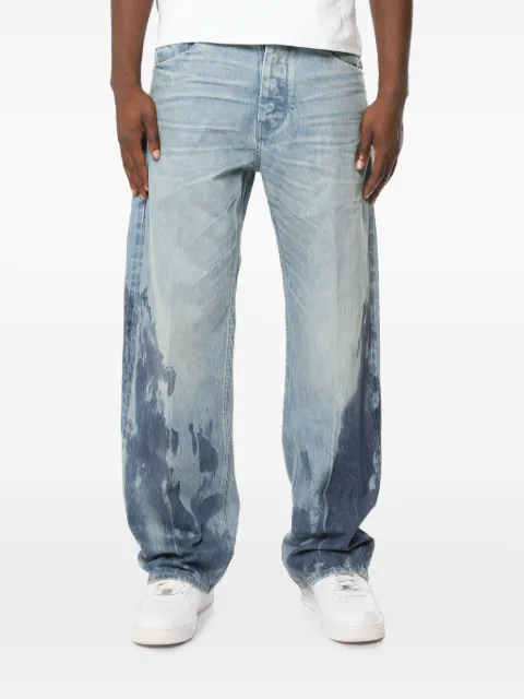 Purple Brand faded bleach-effect jeans Blue P018TSEL326