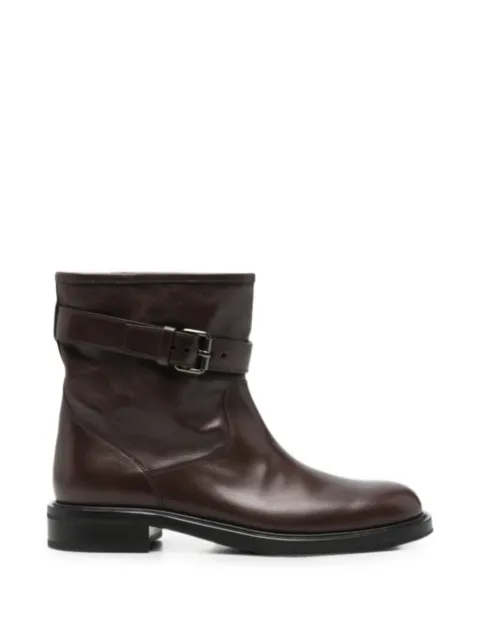 Church's buckle-fastening leather ankle boots Brown DT02503ZNH