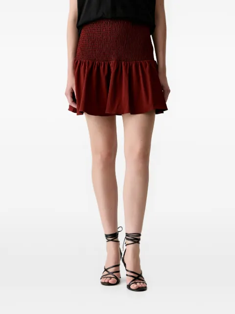 Morgan ruffled mini skirt Red 261JFROU