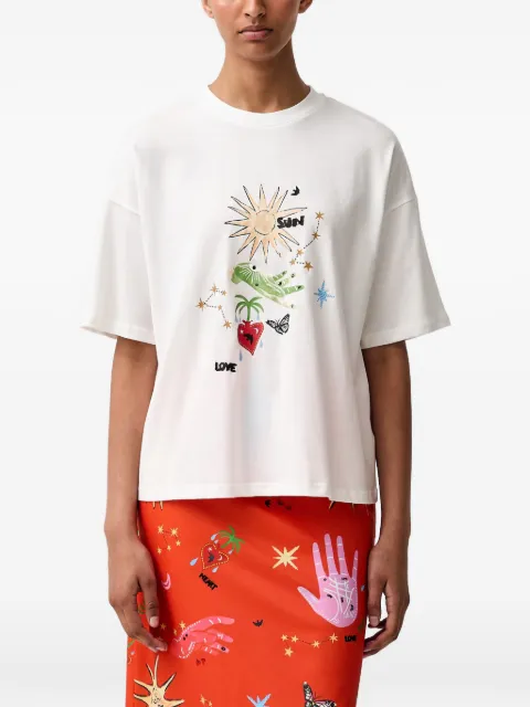 NEVER FULLY DRESSED graphic-print T-shirt White NFDTO2220