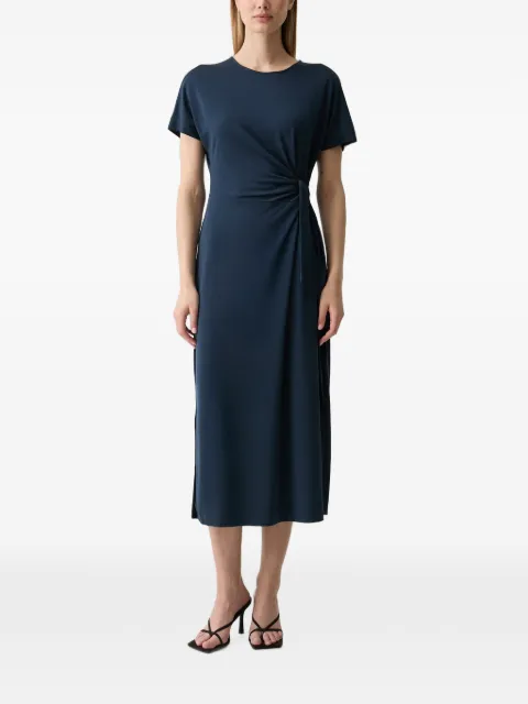 Mos Mosh MMJuliette side-tie short-sleeved midi dress Blue 180380
