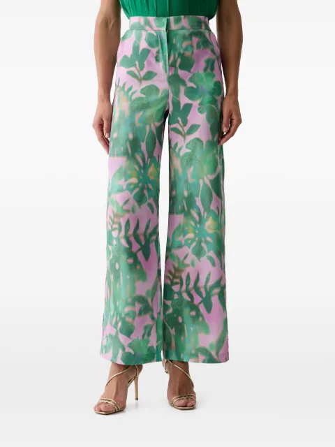Morgan floral-print trousers Green 261PELIF