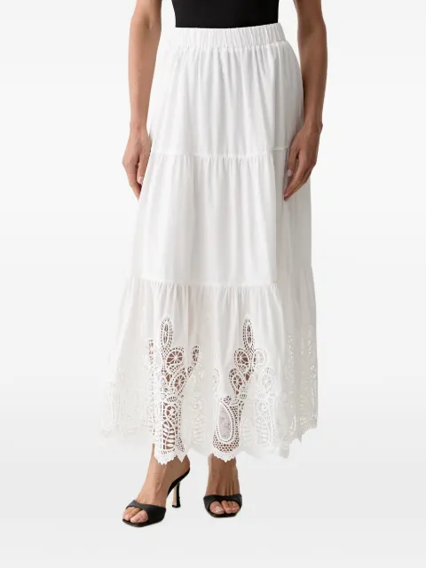 Morgan broderie-anglaise maxi skirt White 251JBOY