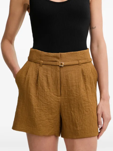 Morgan belted shorts Brown 261SHEDA