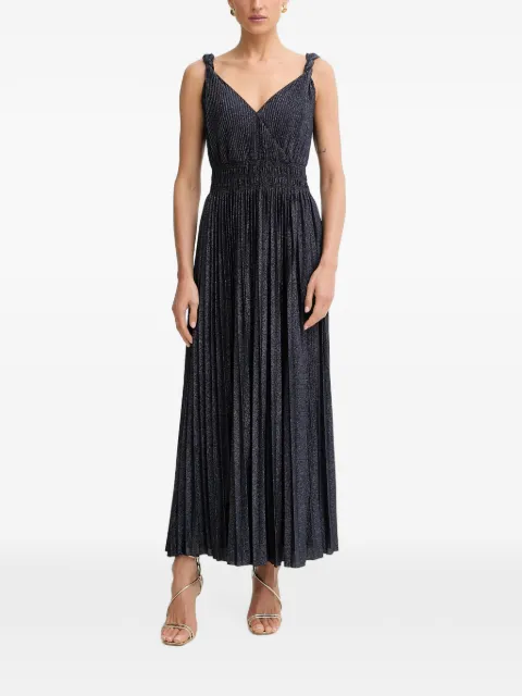 Morgan pleated maxi dress Blue 261ROLUX
