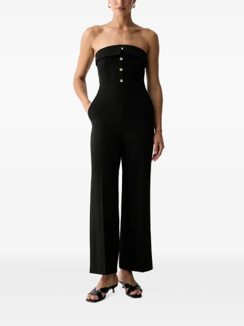 Morgan Pnoemi strapless button-up jumpsuit Black 251PNOEMI