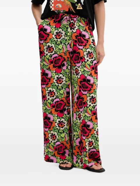 Rip Curl x FARM Rio Blooming floral-print wide-leg trousers Black 06GWPA