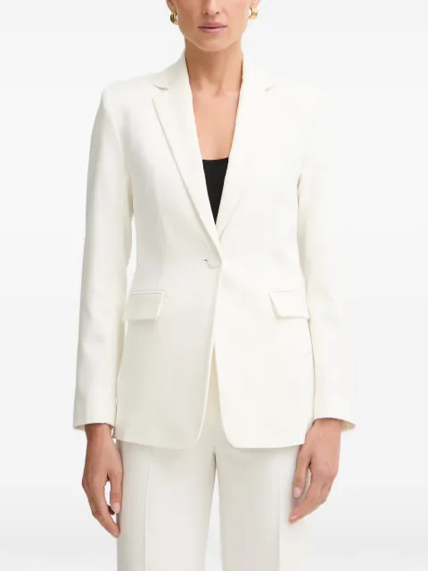 Morgan VCURL.F single-breasted notched-lapels blazer Neutrals 261VCURL