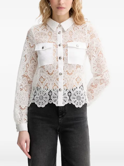 Morgan flower-lace shirt White CIVI