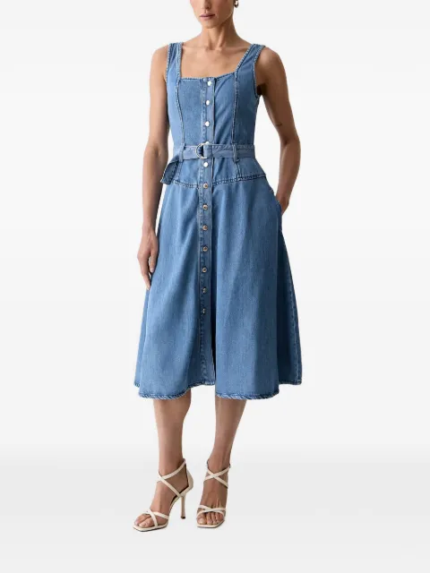 Morgan button-front midi dress Blue 261RABLAI