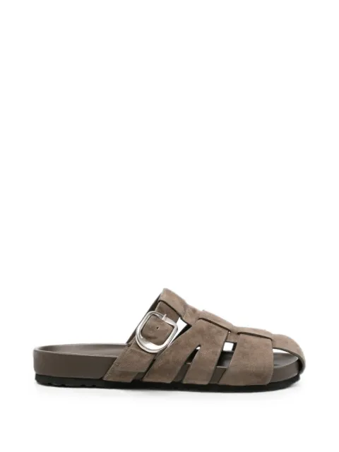 SERGIO MORETTI FIRENZE buckle-fastening caged sandals Brown 604526103