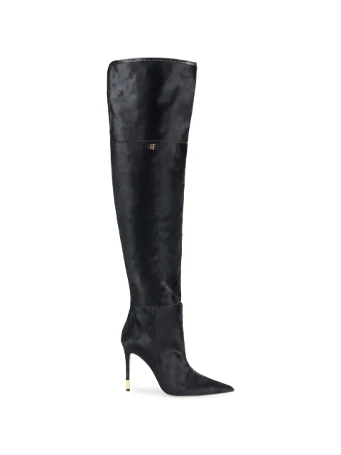 Elisabetta Franchi cowhide boots Black SA16L67E2