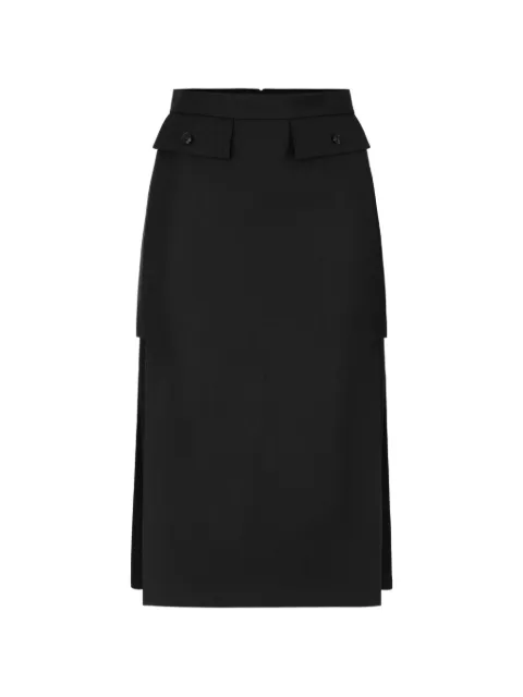 Elisabetta Franchi cool wool skirt Black GO21066E2