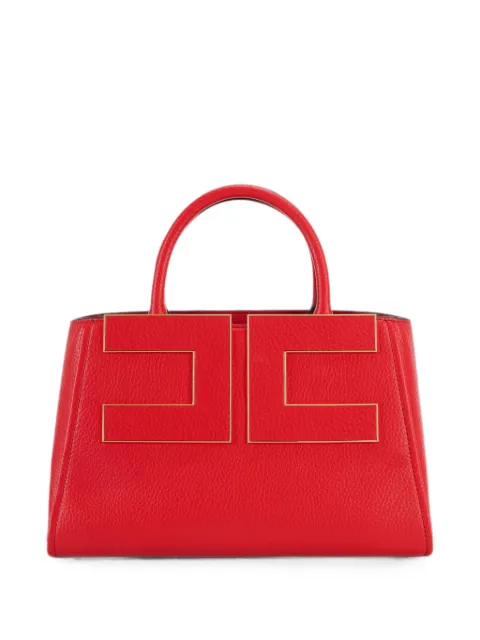 Elisabetta Franchi tote bag with logo Red BS06A66E2