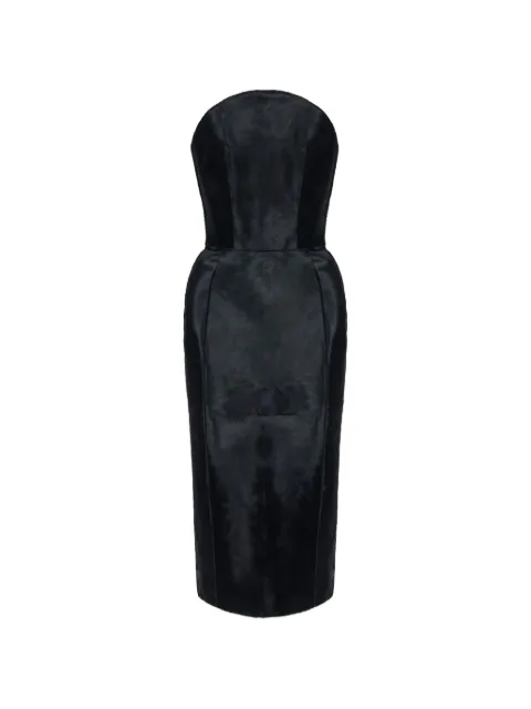 Elisabetta Franchi leather dress Black AP02G68E2