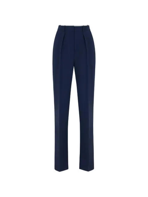 Elisabetta Franchi lightweight crêpe fabric trousers Blue PA19466E2